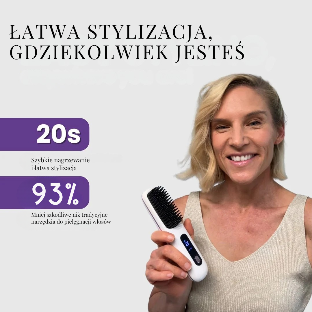SATY PRO STYLE- bezprzewodowa szczotka do stylizacji włosów