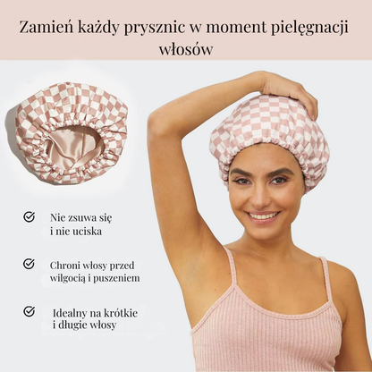 Saty Satynowy Czepek Prysznicowy